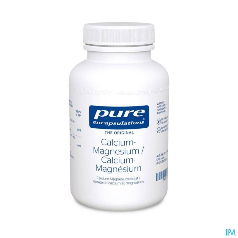 PURE ENCAPSULATIONS CALCIUM MAGNESIUM CITR.CAPS 90