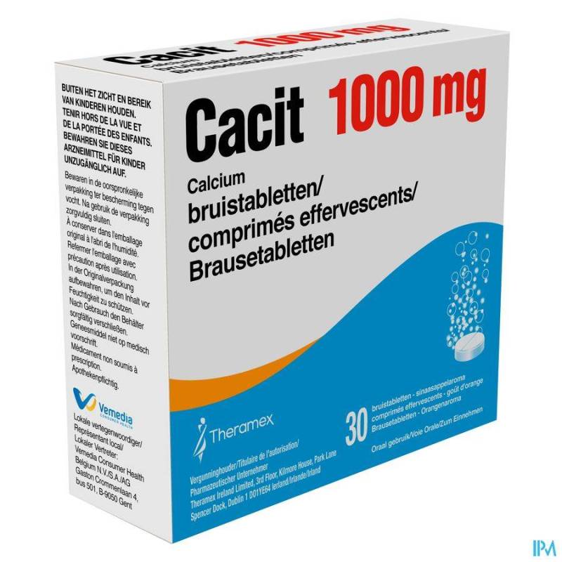 Cacit 1000 Bruistabletten Tube 30 X 1000mg  - Generisch