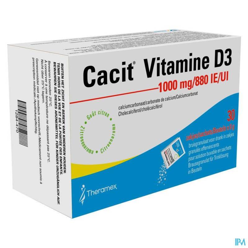 CACIT VIT. D3 1000MG/880IU GRAN EFFERV. SACH 30  - Generisch