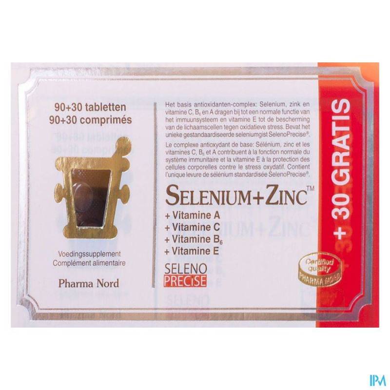 Selenium+zinc | Comp 120 | 90 tabl + 30 gratis