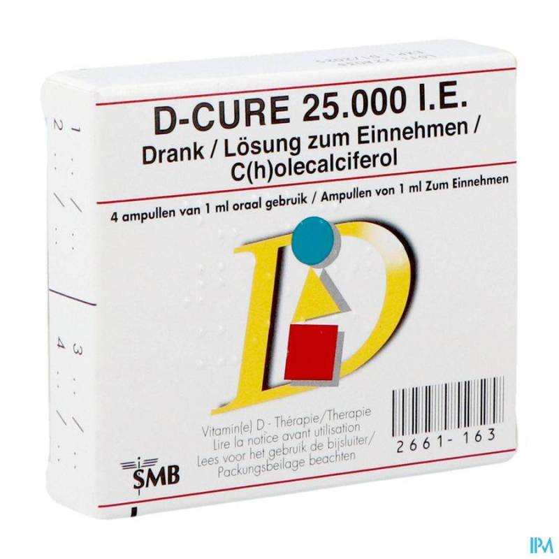 D-Cure 25.000 I.E. 4 Ampullen