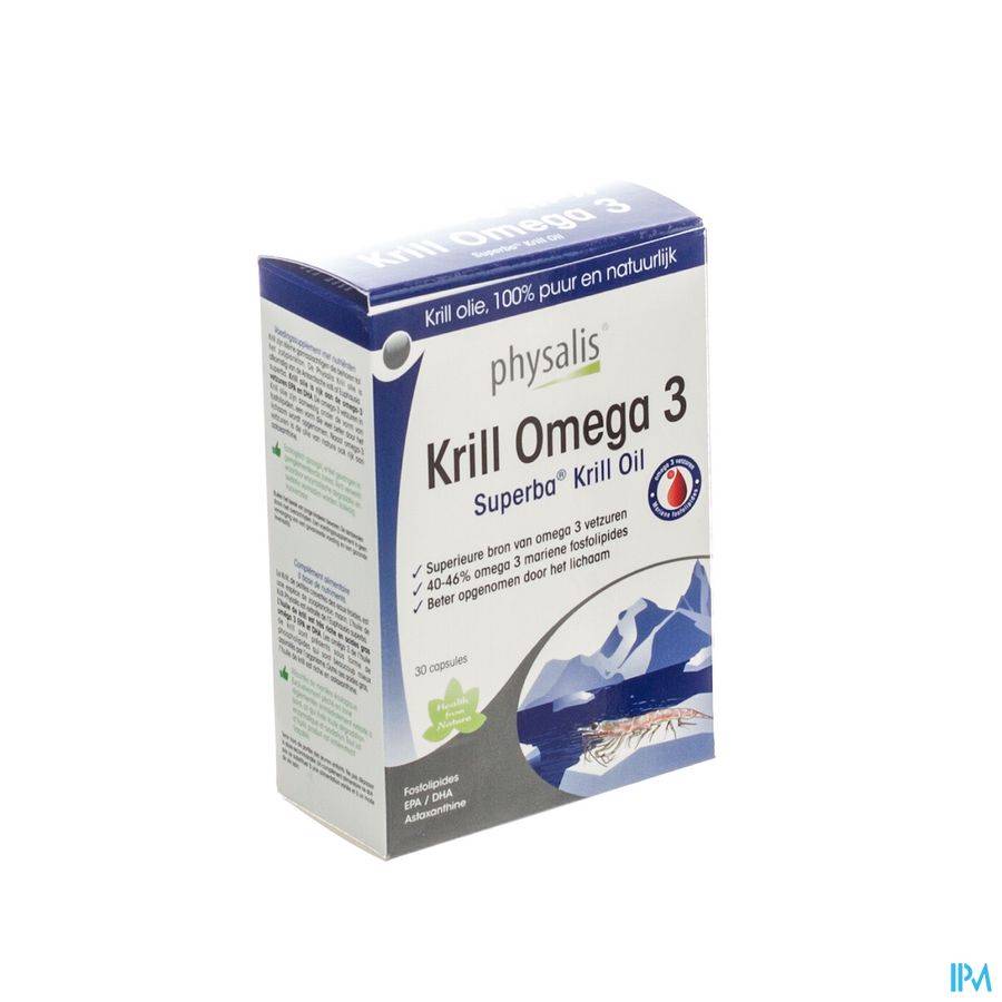 PHYSALIS KRILL OMEGA 3 CAPS 30