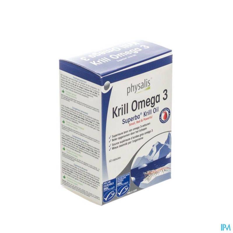 Physalis Krill Omega 3 Capsules  60