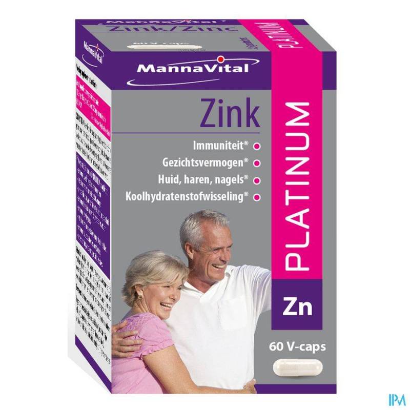 MANNAVITAL ZINC PLATINUM V-CAPS 60