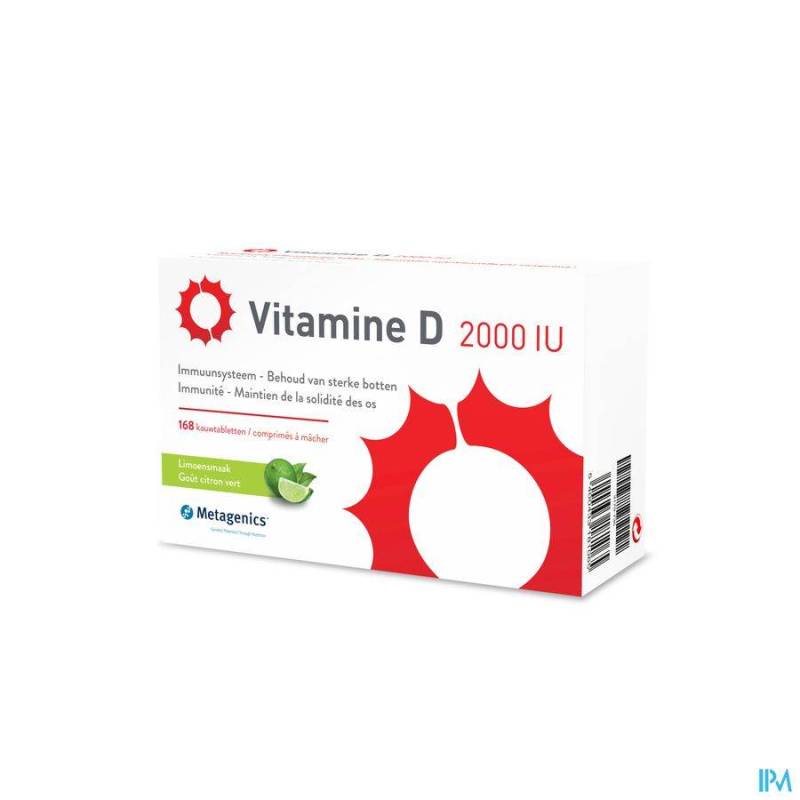 VITAMINE D 2000IU COMP 168 METAGENICS