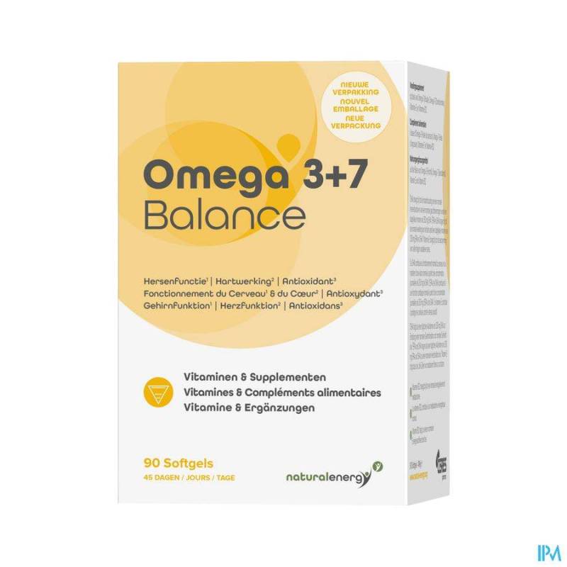 Natural Energy Omega 3+7 Balance Caps 90