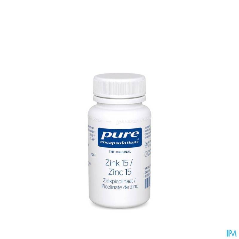 Pure Encapsulations Zink 15 Picolinaat 60 Capsules