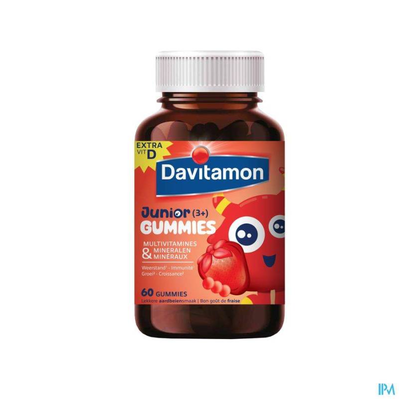 DAVITAMON JUNIOR GUMMIES FRAISE 60