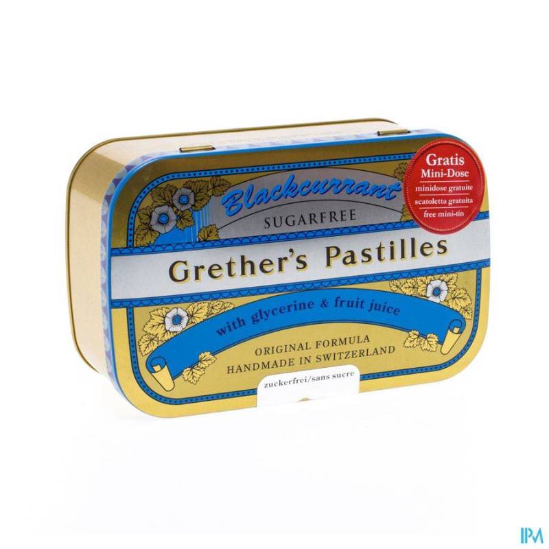 GRETHER'S PASTILLES BLACKCURRANT SS PAST 440G