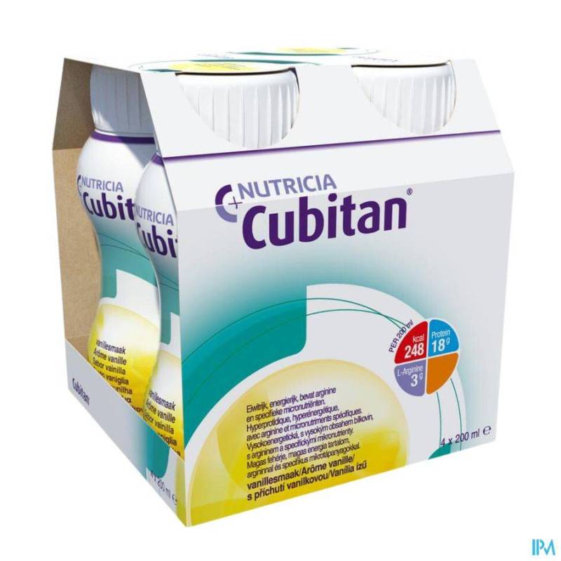 CUBITAN VANILLE 4X200ML