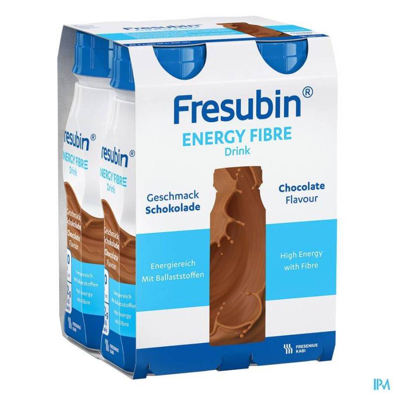 Fresubin Energy Fibre Drink Chocolade Fl 4x200ml