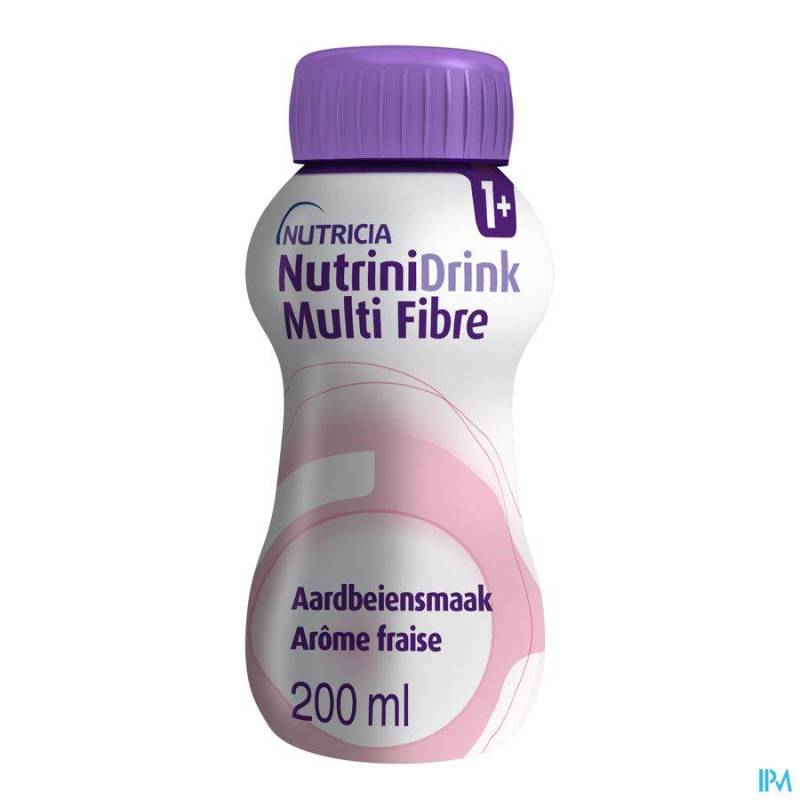 Nutrinidrink Aardbei Multi F.+12m Flacon 200ml 65589