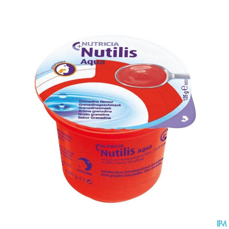 NUTILIS EAU GELIFIEE GRENADINE CUPS 12X125G