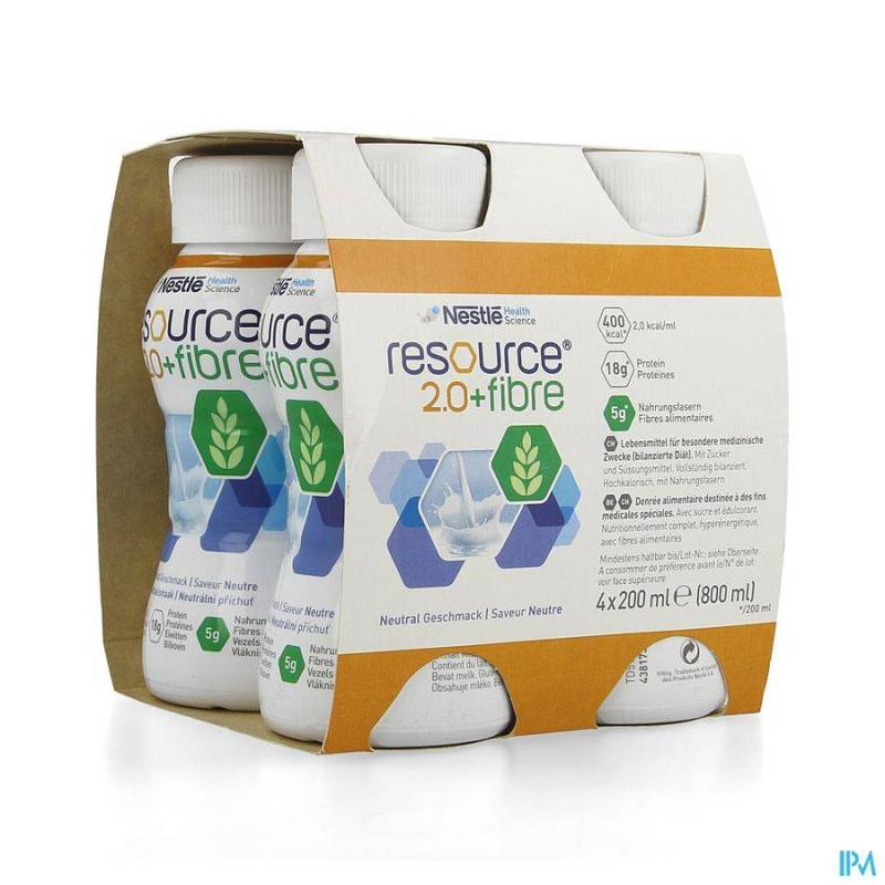 Resource 2.0 Fibre Neutraal 4x200ml 12100792