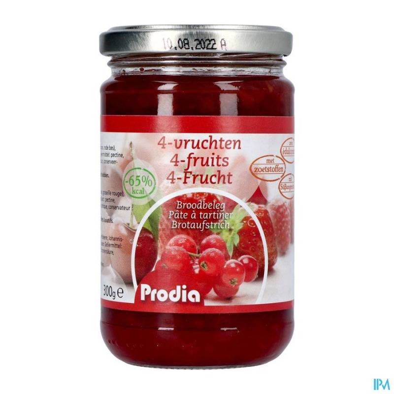 PRODIA TARTINADE 4 FRUITS + MALTITOL 300G 6189