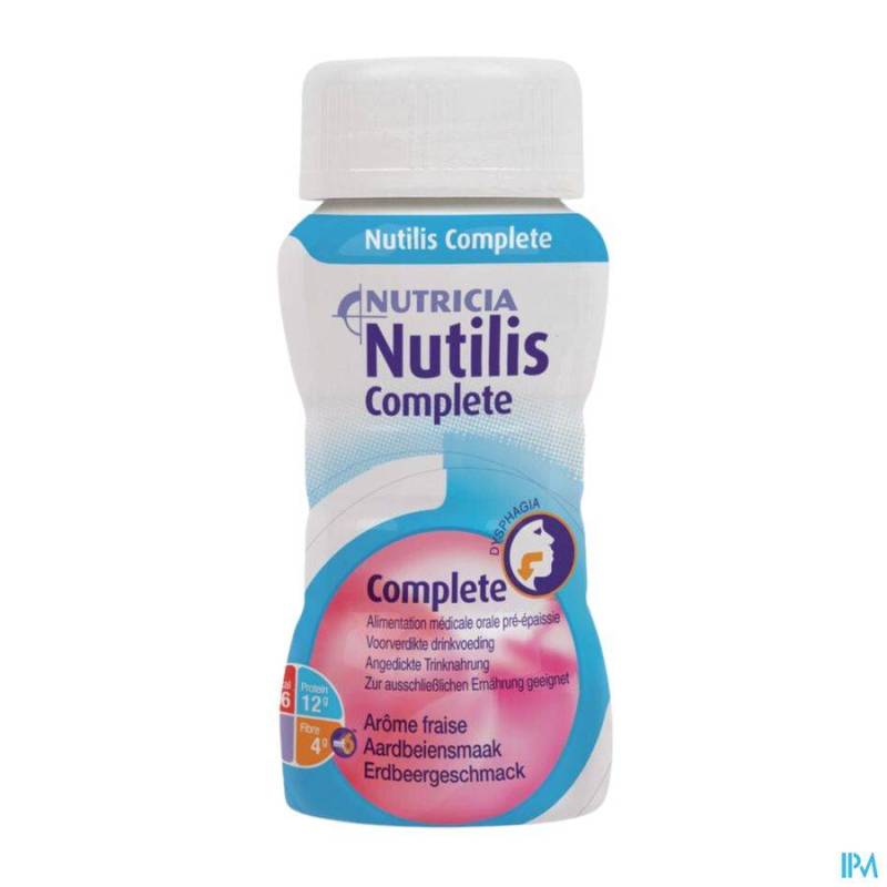 Nutilis Complete Stage 1 Aardbei Flacon 4x125ml