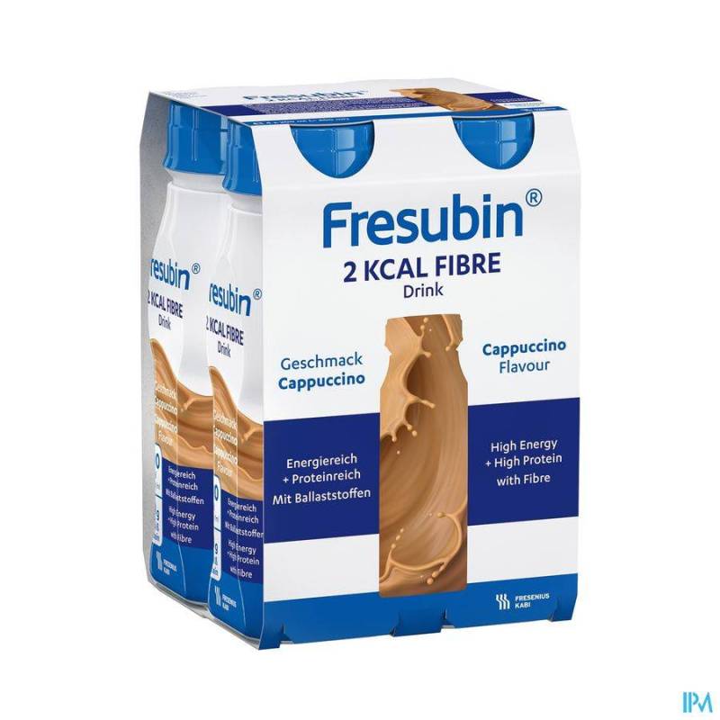 FRESUBIN 2KCAL FIBRE DRINK CAPPUCCINO FL 4X200ML