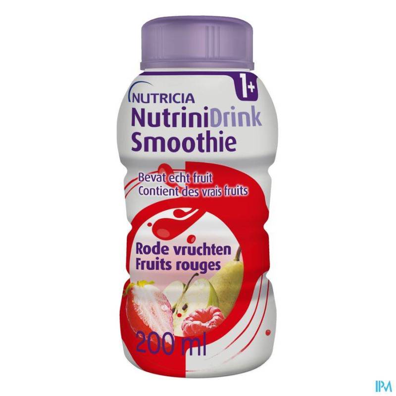 NUTRINIDRINK SMOOTHIE FRUIT ROUGES FL 200ML