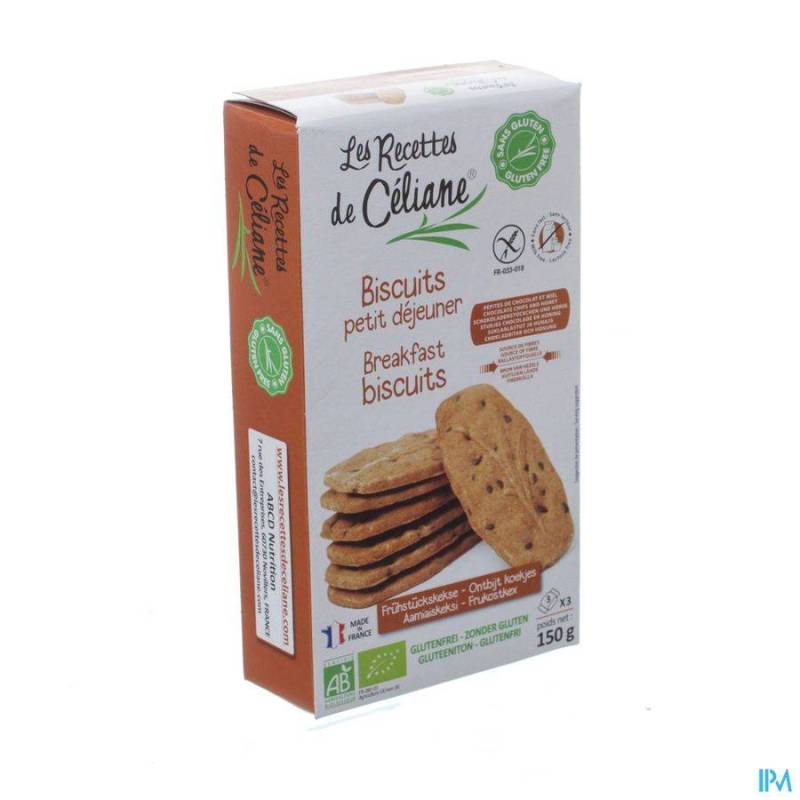 CELIANE BISCUIT PETIT DEJEUNER BIO 150G 4086