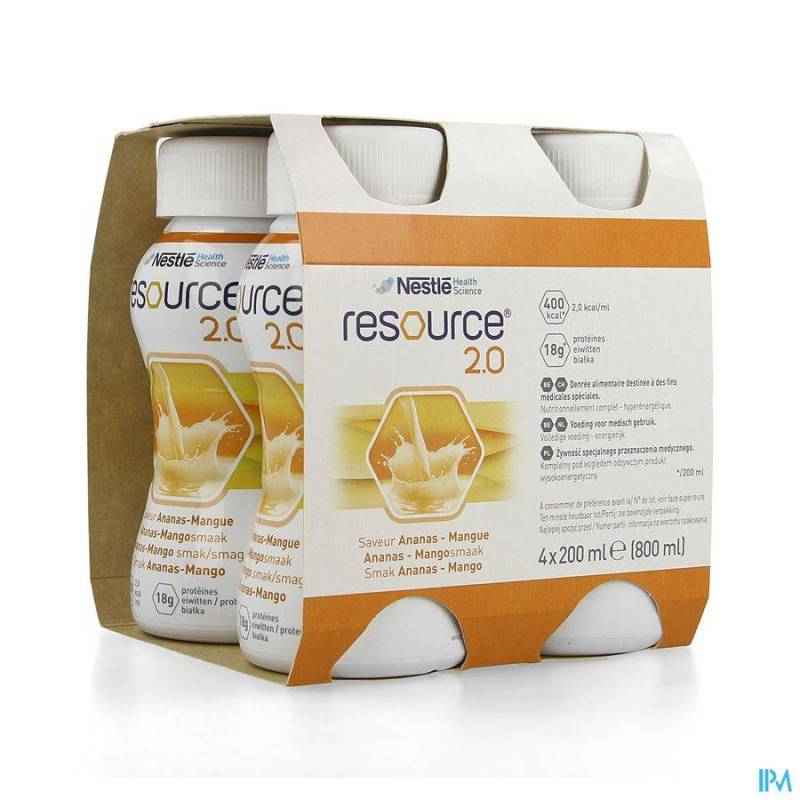 Resource 2.0 Ananas-mango 4x200ml 12314415