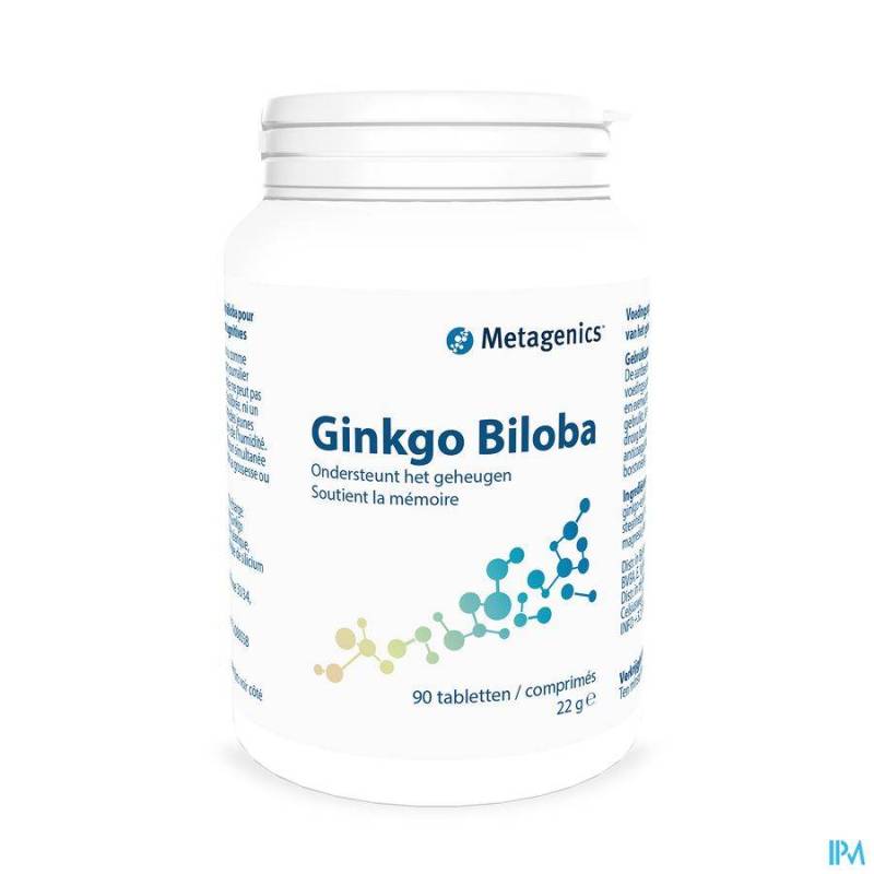 Ginkgo Biloba Tabl 90x60mg 1647 Metagenics