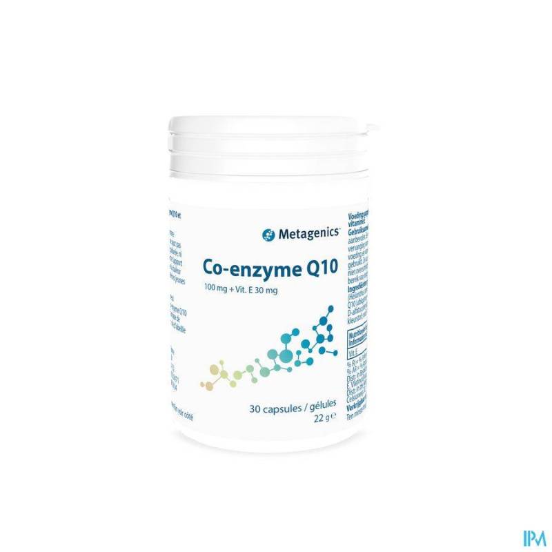 COENZYME Q10 100MG+VTT E CAPS 30 6492 METAGENICS