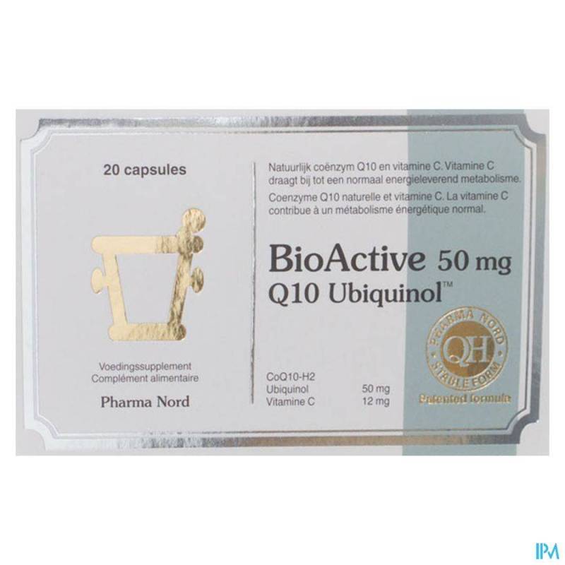 BIO ACTIVE Q10 50MG CAPS 20