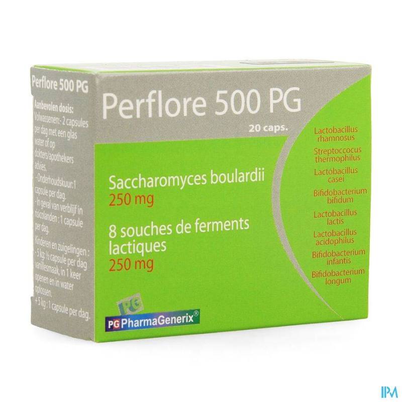 PERFLORE 500 PG PHARMAGENERIX CAPS 20