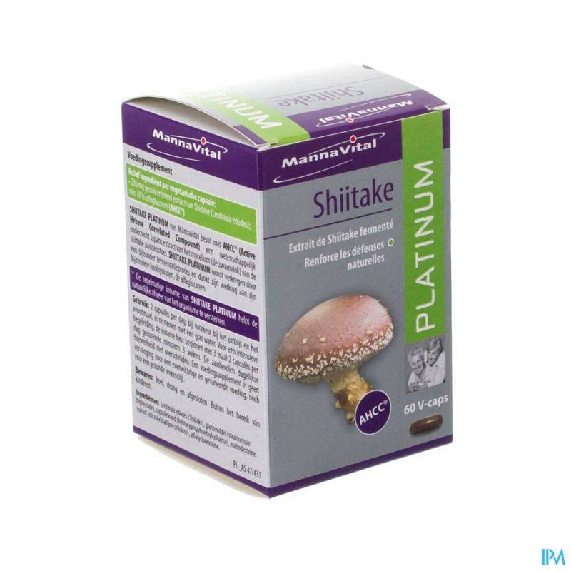 MANNAVITAL SHIITAKE PLATINUM V-CAPS 60