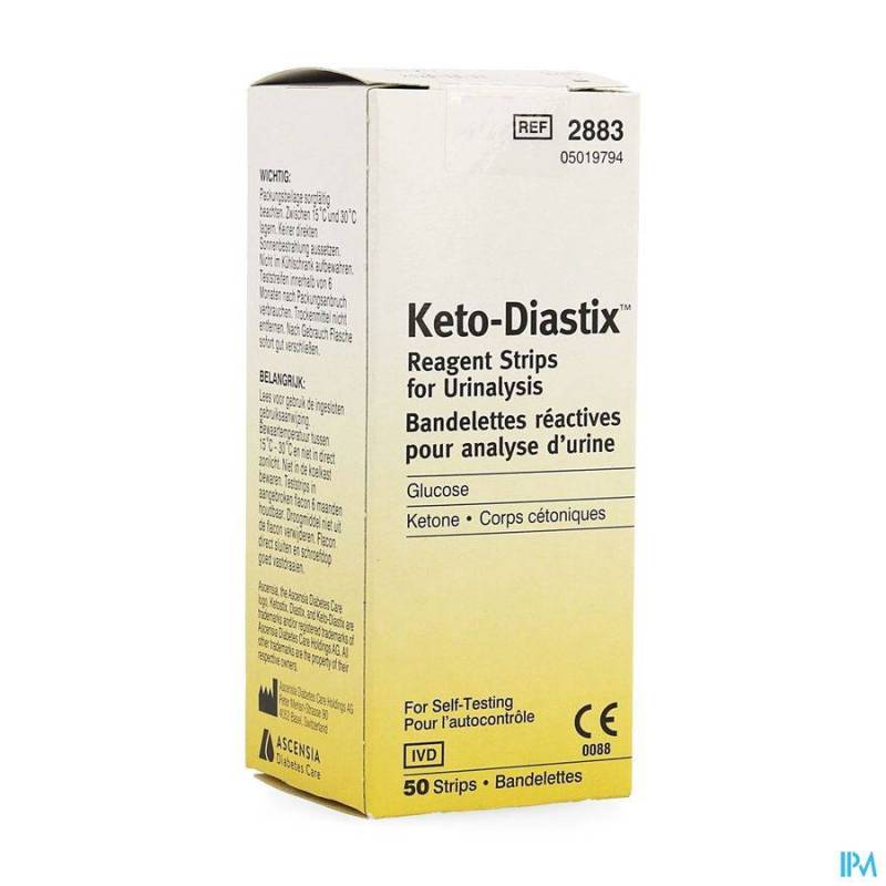 Keto-diastix Strips 50 A 2883 B 51