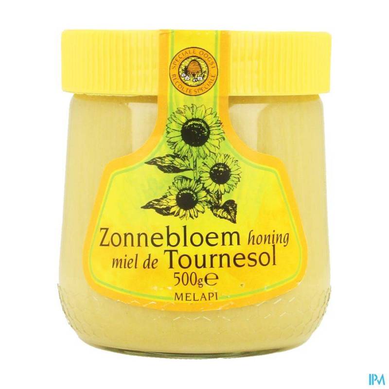 Melapi Honing Zonnebloem Zacht 500g 5536