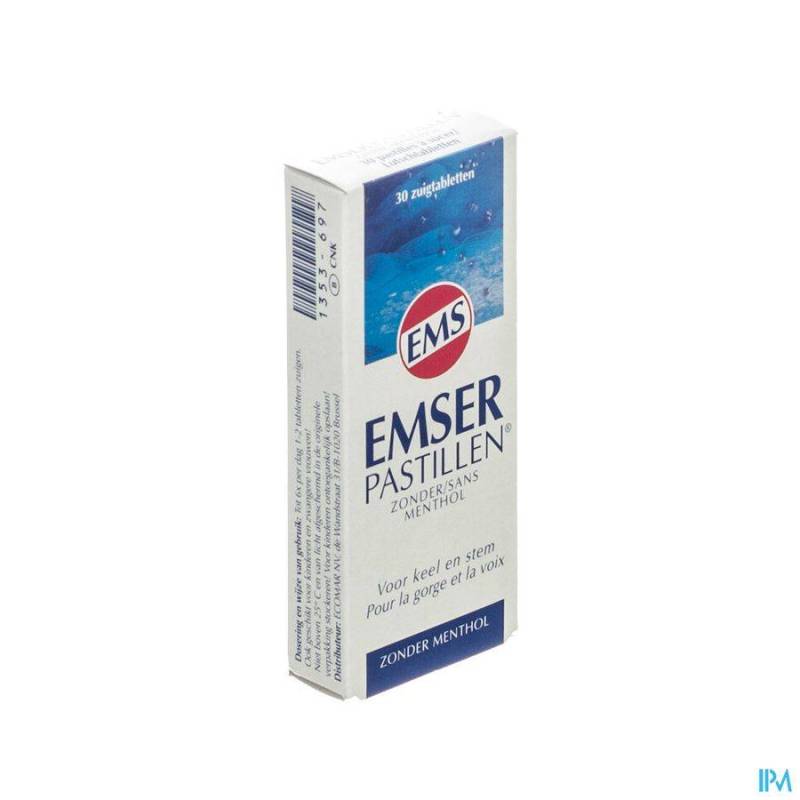 EMSER PASTILLE SANS MENTHOL 30