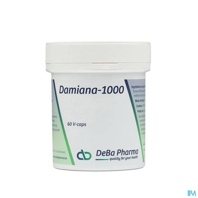 Damiana-1000 Vegetarian Capsules  60 Deba