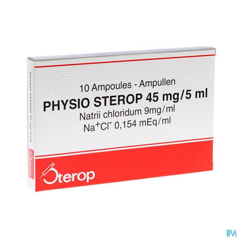 PHYSIO STEROP AMP INJ 10 X 5ML