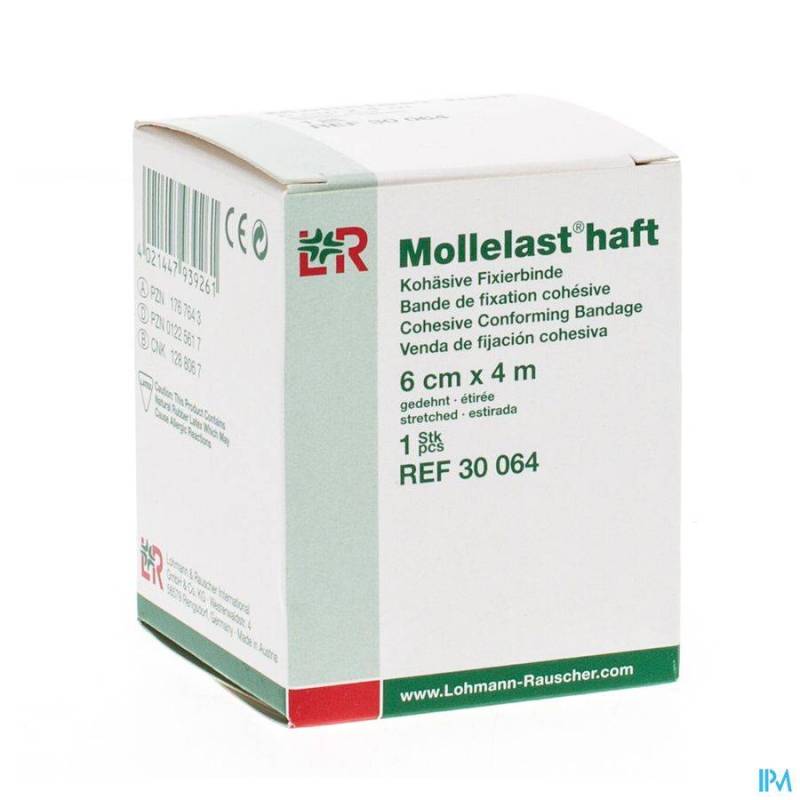 MOLLELAST HAFT BANDE ELAST ADH 6CMX 4M 30064