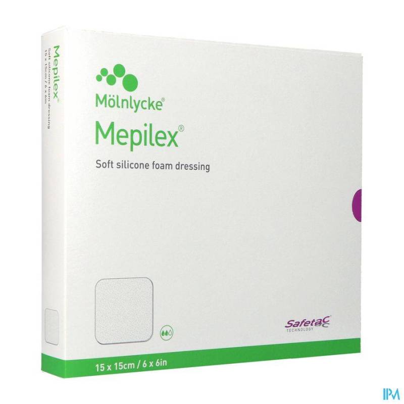 MEPILEX PANS MOUSSE SIL ABS STER 15X15CM 5 294300