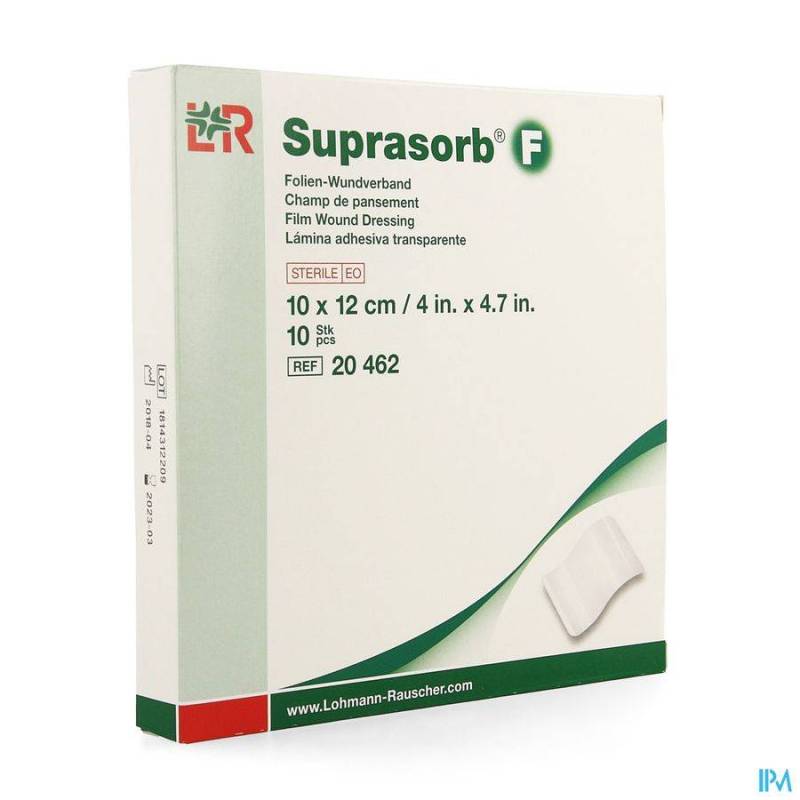 SUPRASORB F FILM CP STERIL 10X12CM 10 20462