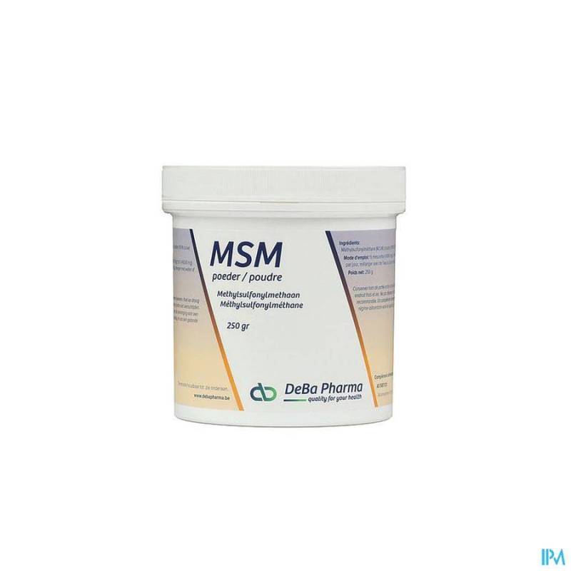 MSM PDR SOLUBLE/ OPLOSB 250G DEBA