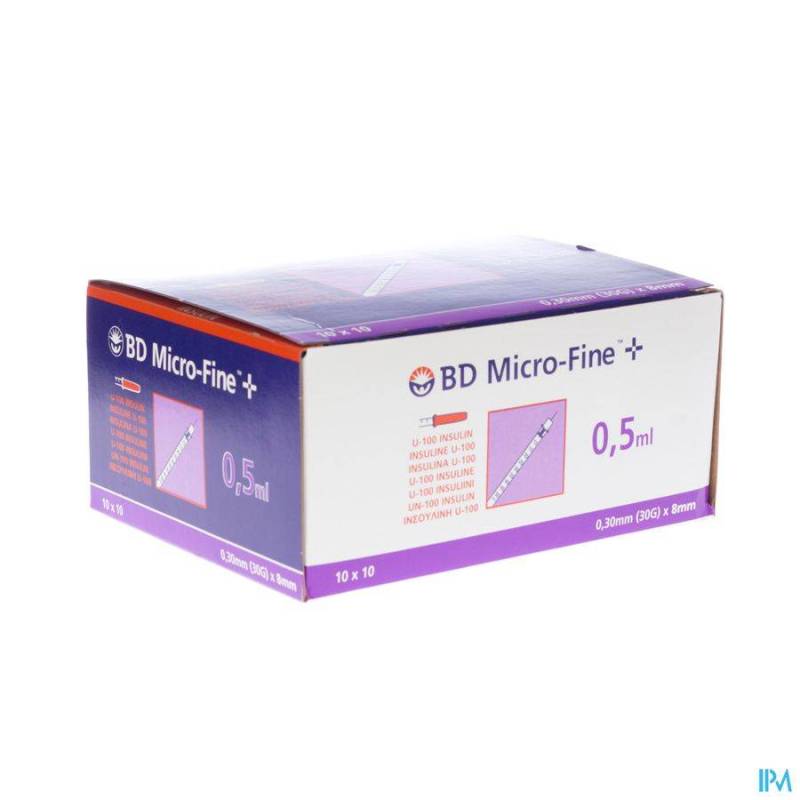 BD MICROFINE+ SER.INS.DEMI 0,3ML 30G 8MM 10 324826