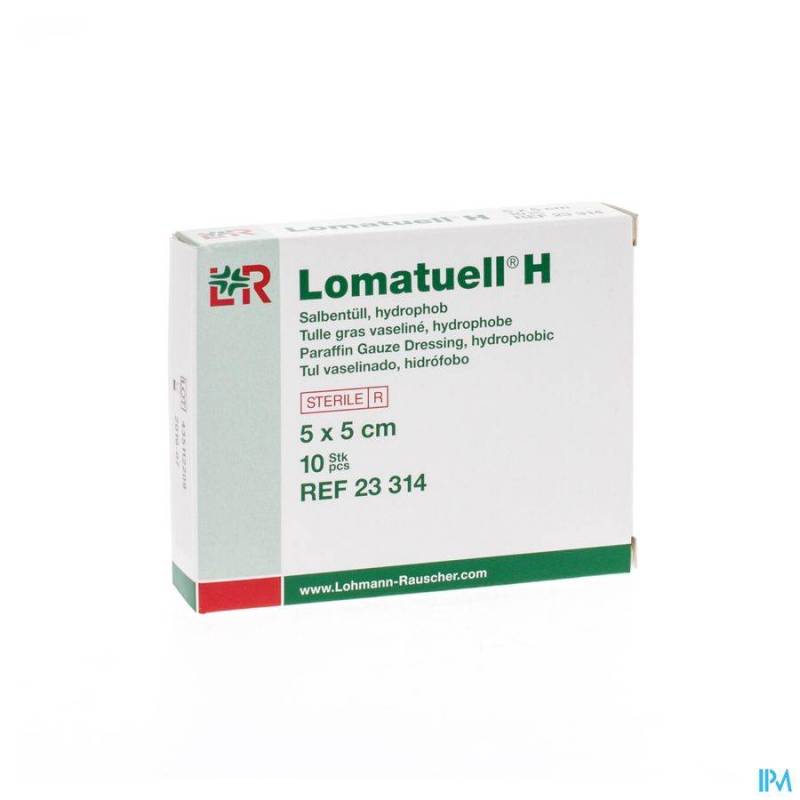 LOMATUELL H COMPRESSE STER 5X 5CM 10 23314