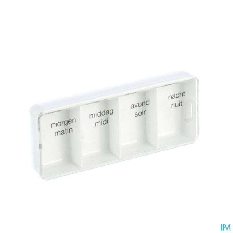 BOITE MEDICAMENTS 4 PARTS PLASTIQUE PONTOS