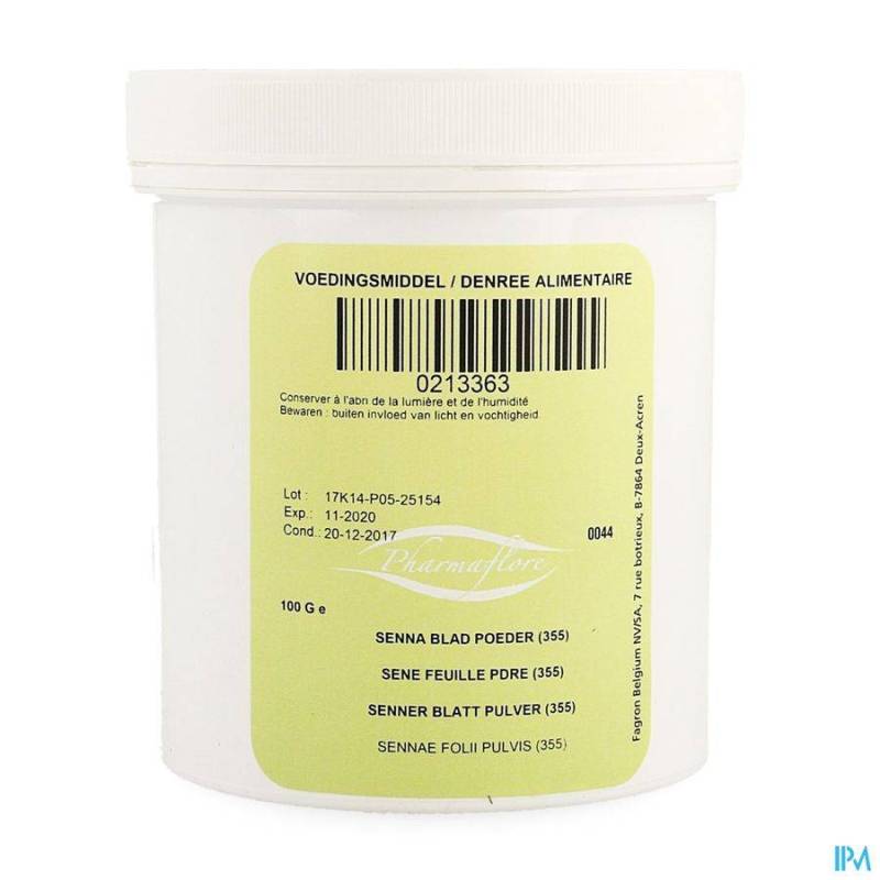 SENE FEUILLE POUDRE 100G PHARMAFL