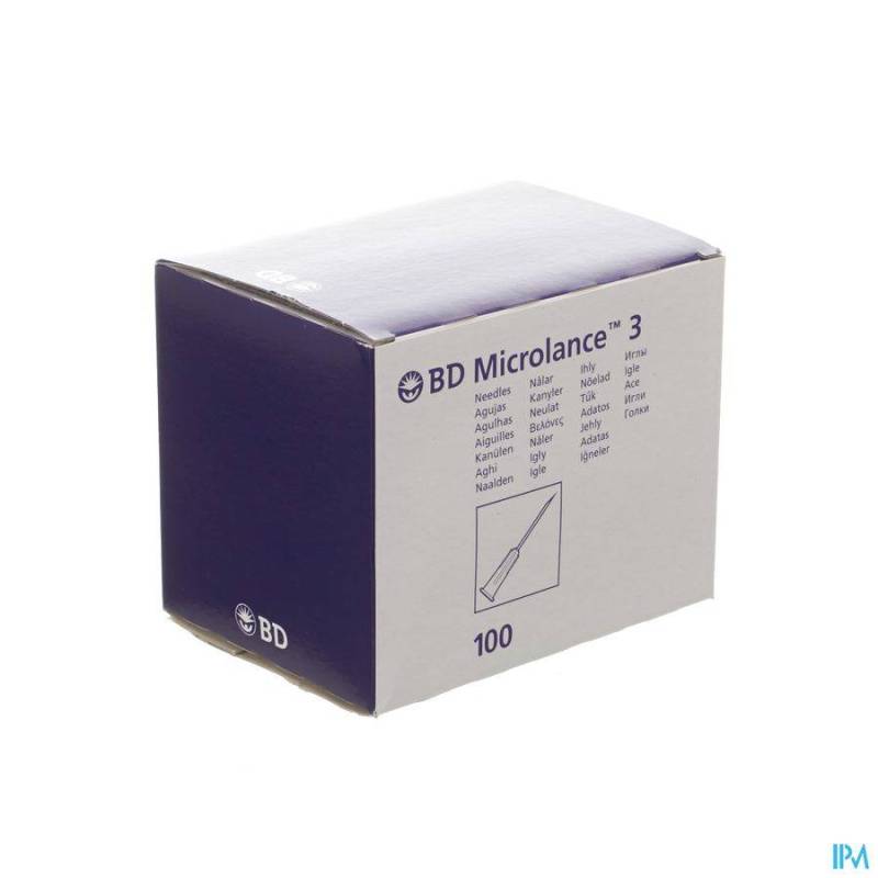 BD MICROLANCE 3 AIG.25G 5/8 RB 0,5X16MM ORANGE 100