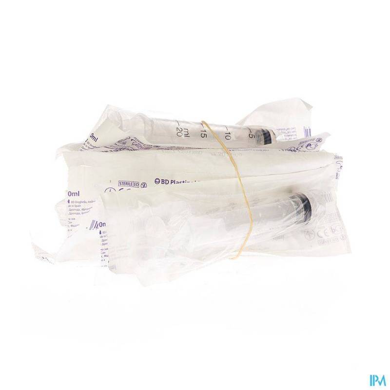 BD PLASTIPAK SERINGUE LUER-LOK 20ML 10 300629