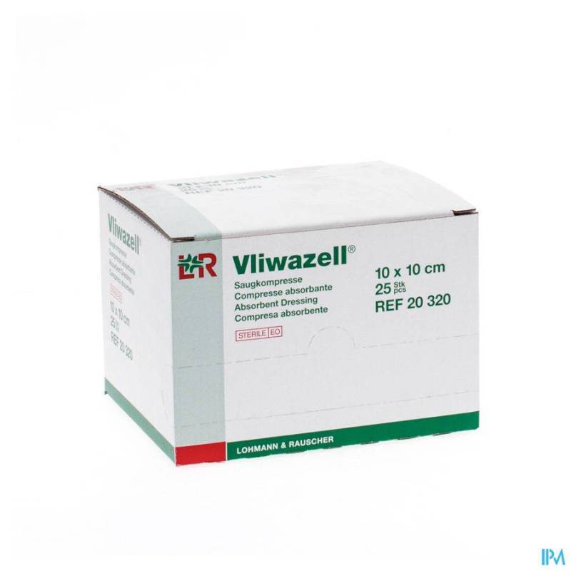 VLIWAZELL CP STERILE 10X10CM 25 20320