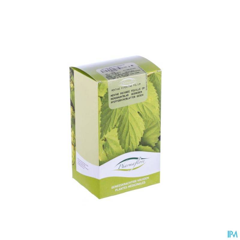 Munt Peper Blad Gesneden Doos 100g Pharmafl