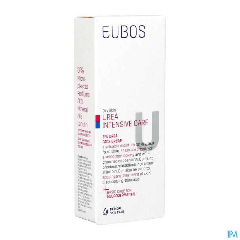 EUBOS UREA 5% CREME VISAGE TUBE 50ML