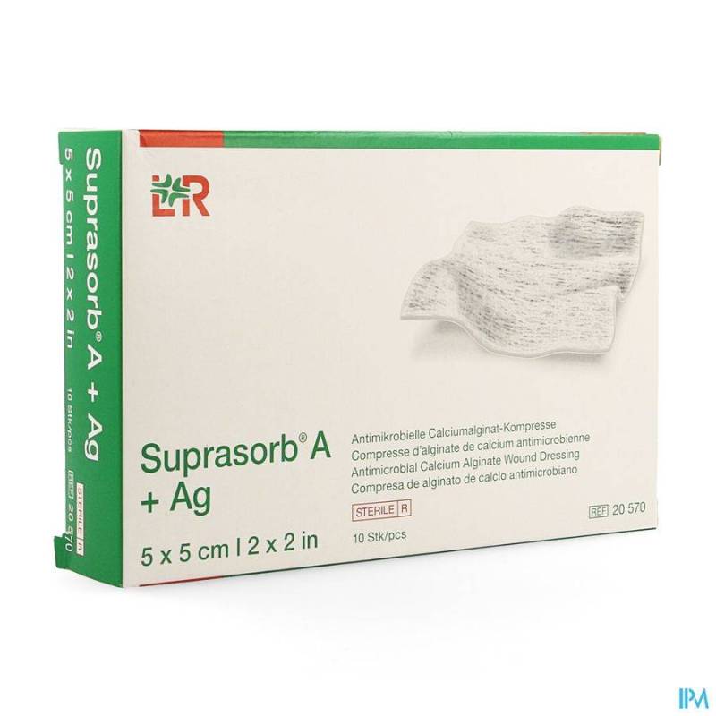 SUPRASORB A+AG CP ALG. CALC 5X 5CM 10 20570