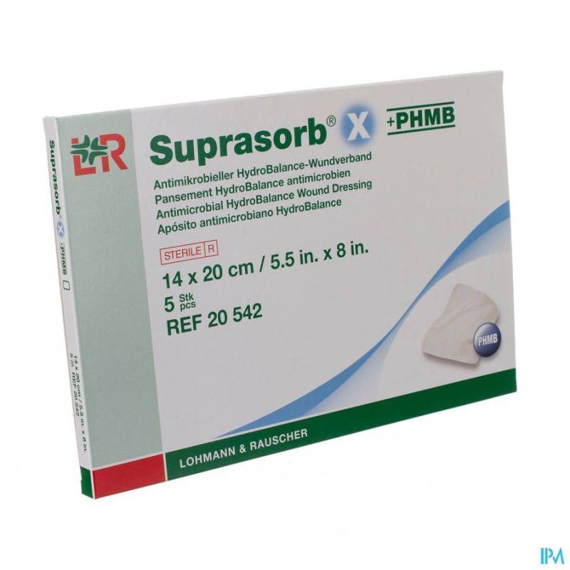 SUPRASORB X PANS PHMB STER 14X20CM 5 20542