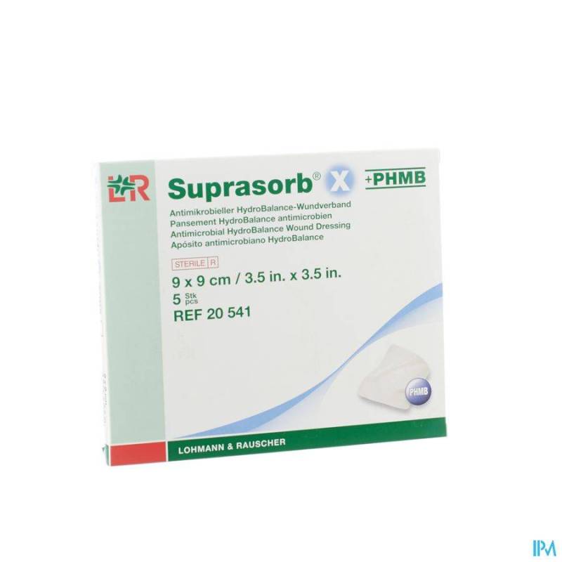 SUPRASORB X PANS PHMB STER 9X 9CM 5 20541